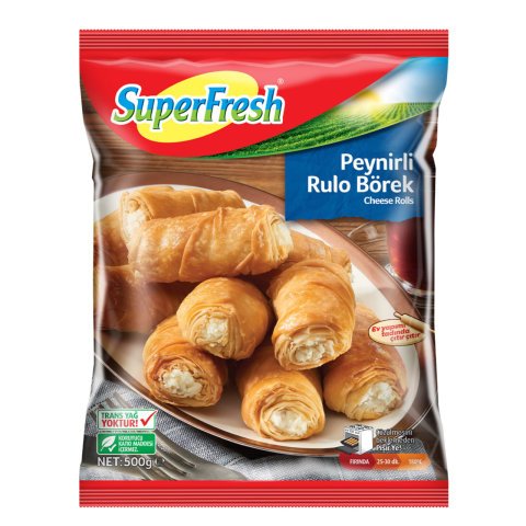 SÜPERFRESH B.RULO PEYNİRLİ BÖREK 500GR 1*16