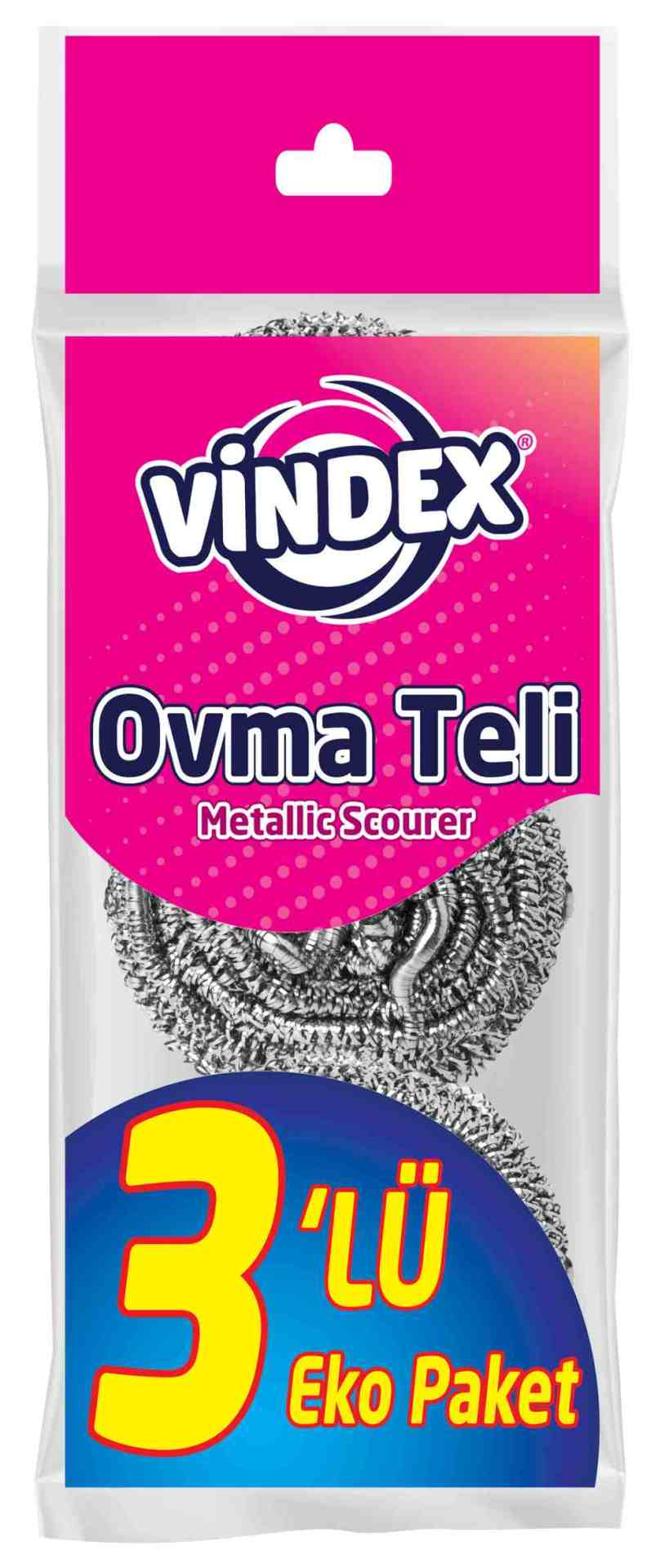 VİNDEX BULAŞIK OVMA TELİ 3AL2ÖDE KG-014 1*24