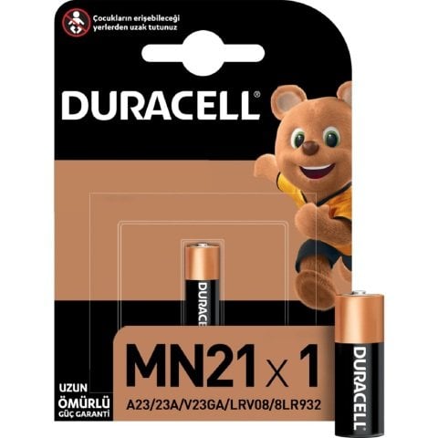 PİL DURACELL 12V TEKLİ MN21 A23 ALKALİNE 1*20