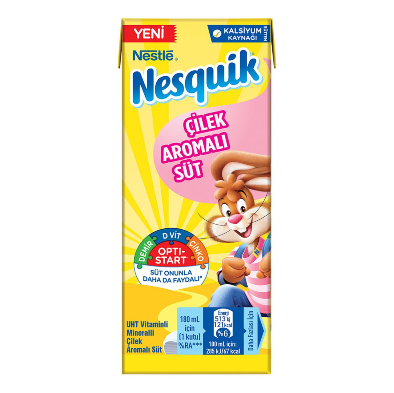 NESQUİK SÜT 180ML ÇİLEKLİ 1*27