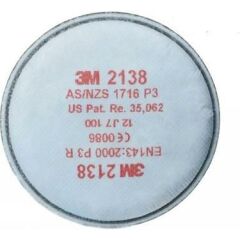 3m 6200 Yarım Yüz Gaz Maskesi+2138 P3 ORGANİK OZON FİLTRESİ