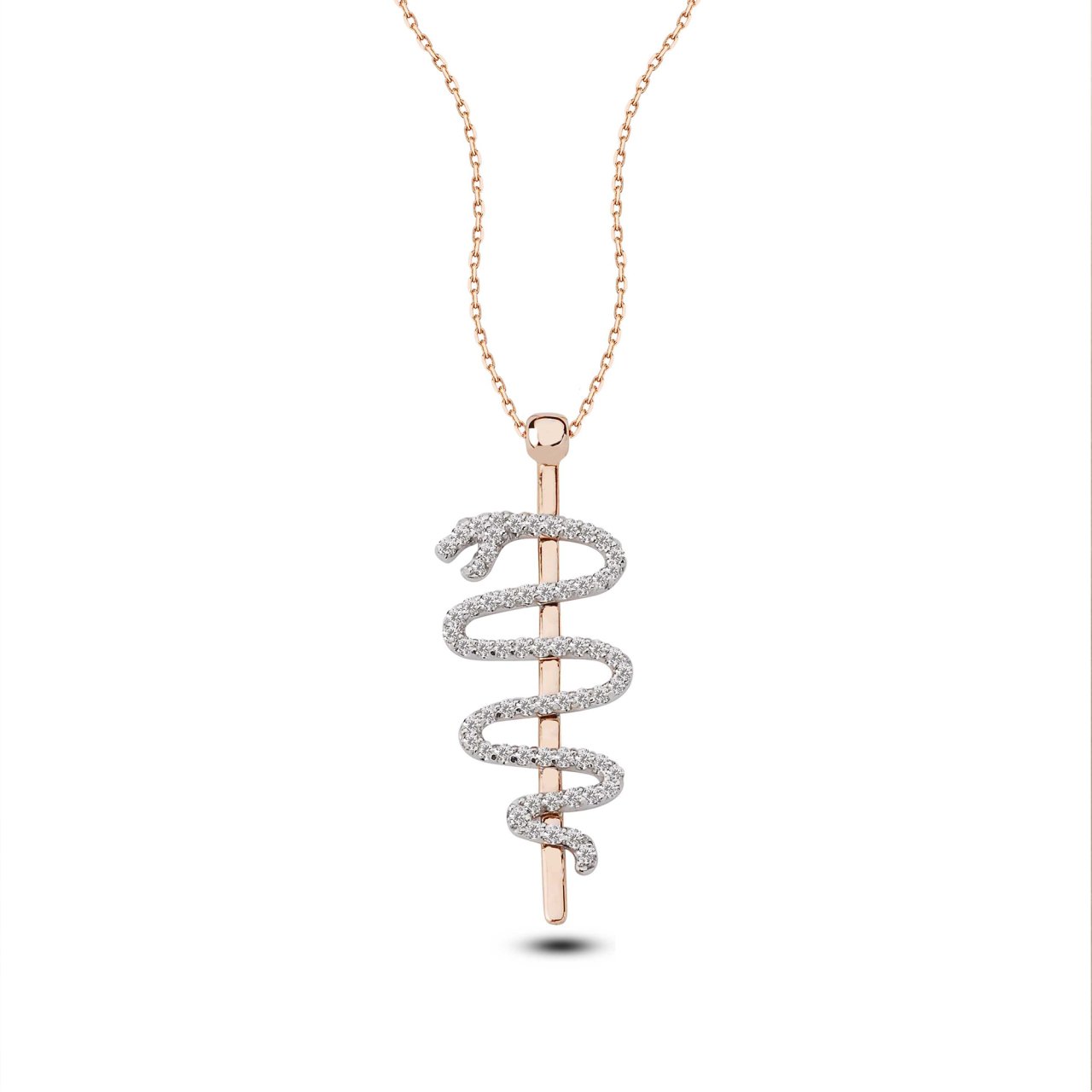 Asclepius's Scepter Necklace