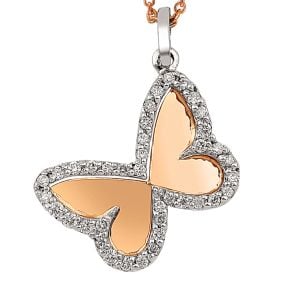 Butterfly Diamond Necklace