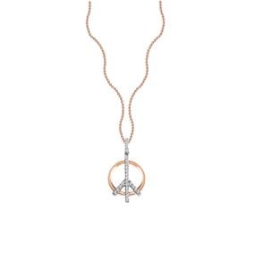 Peace Diamond Necklace