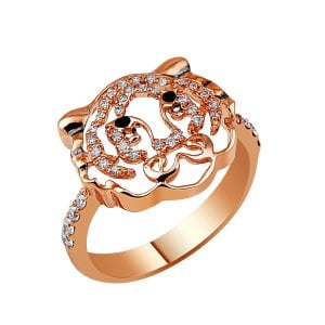 Tiger Diamond Ring