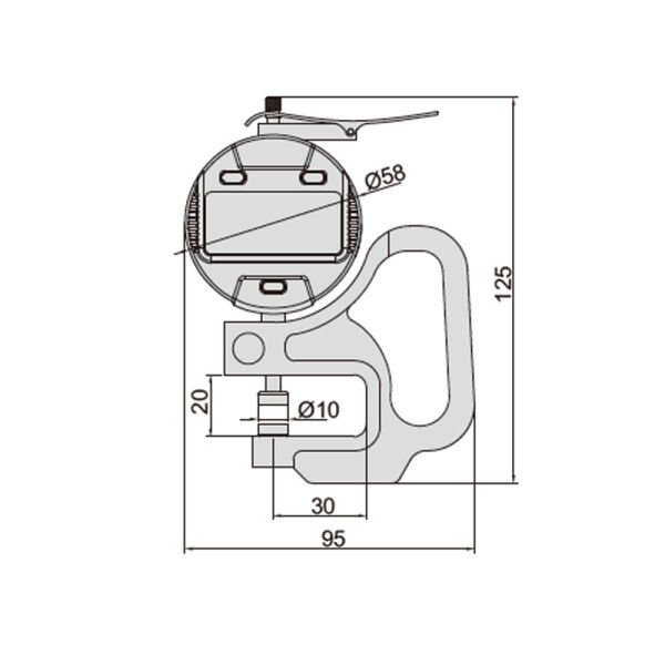 Insize 2871-101 Dijital Kalınlık Komparatörü 0-10 mm