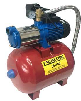 Nortek YMK-SS 604 (4 Kat 10 Daire) Çelik Fanlı Yatık Kademeli 50 LT Tanklı Pompa