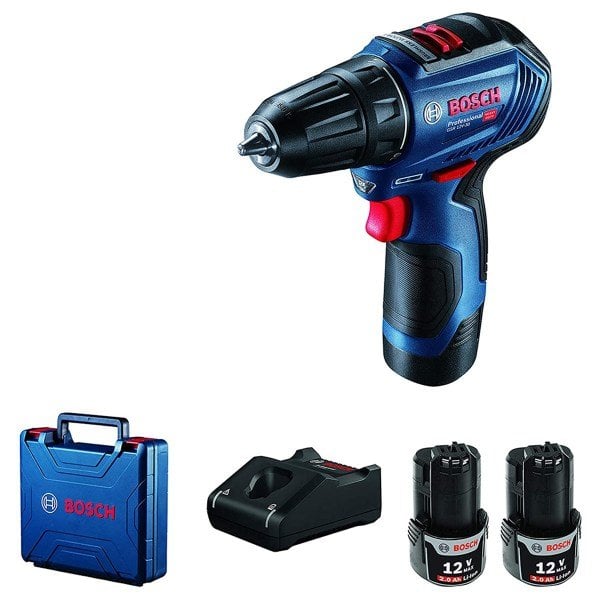 Bosch GSR 12V-30 12 Volt 2.0 Amper Çift Akülü Vidalama Makinesi (06019G9000)