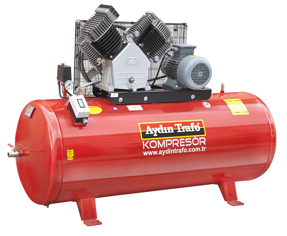 Aydın Trafo 22-530 LT / 7.5 HP Çift Kademeli 12 Bar Kompresör Trifaze(380V)