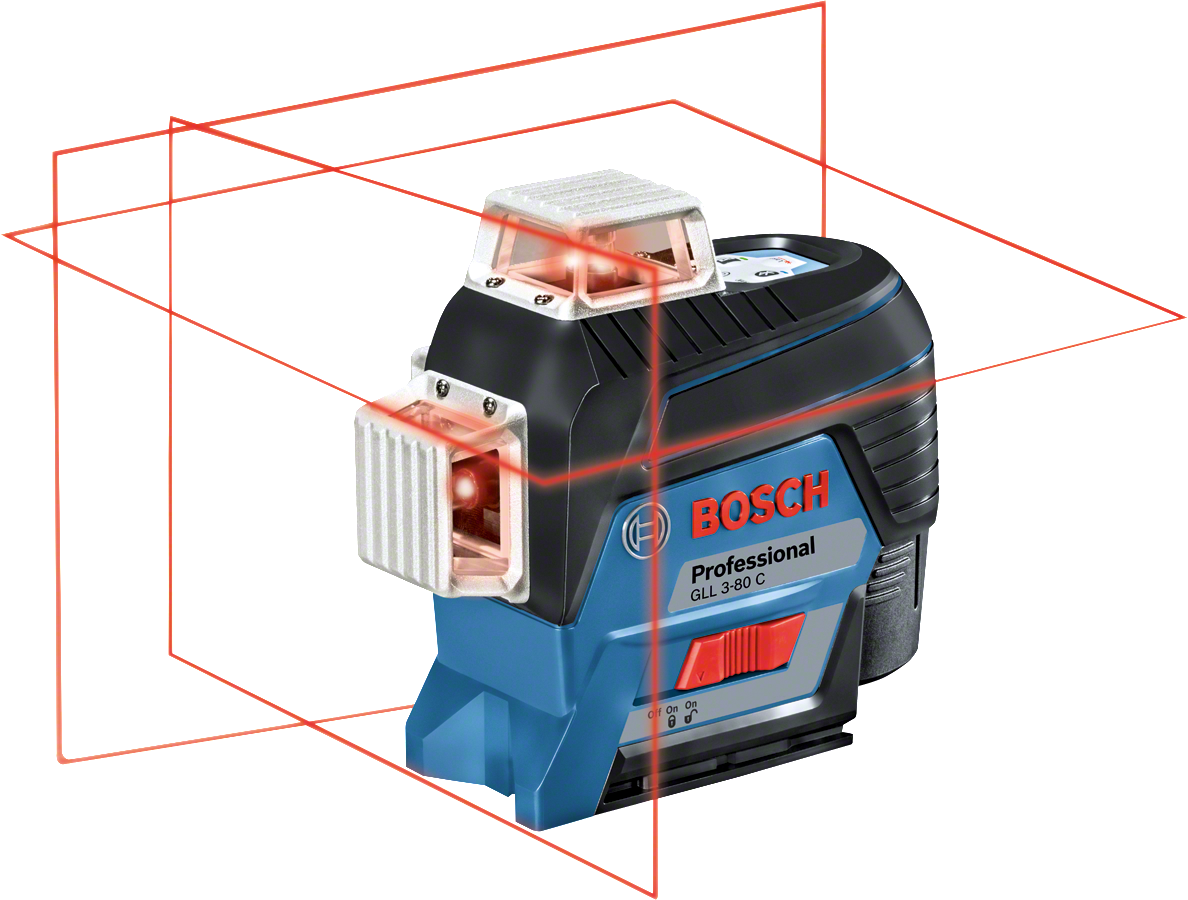 Bosch GLL 3-80 C+BM 1+ 12 Volt Akülü Çizgi Lazeri (0601063R02)