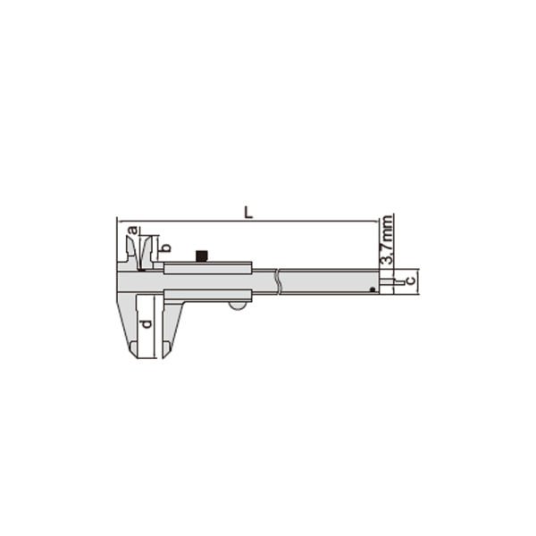Insize 1205-150S Mekanik Kumpas 0-150 mm