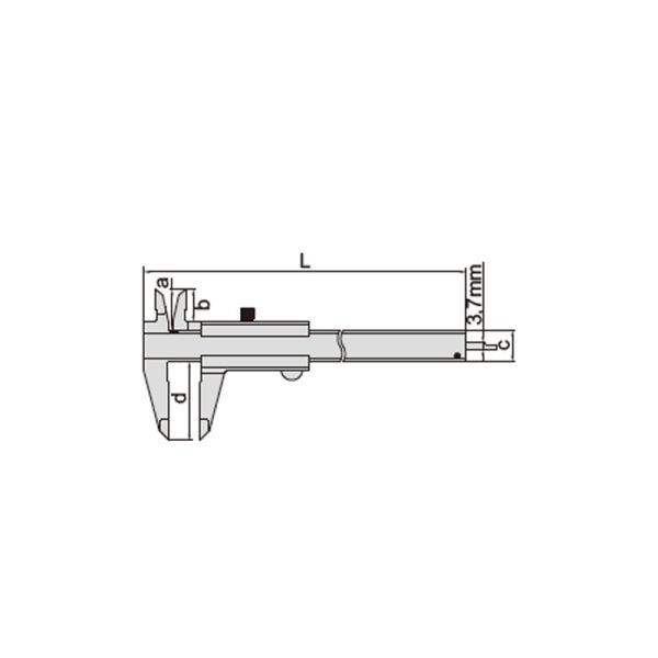 Insize 1205-200S Mekanik Kumpas 0-200 mm