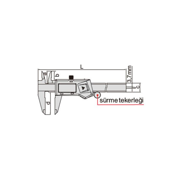 Insize 1108-150 Dijital Kumpas 0-150 mm