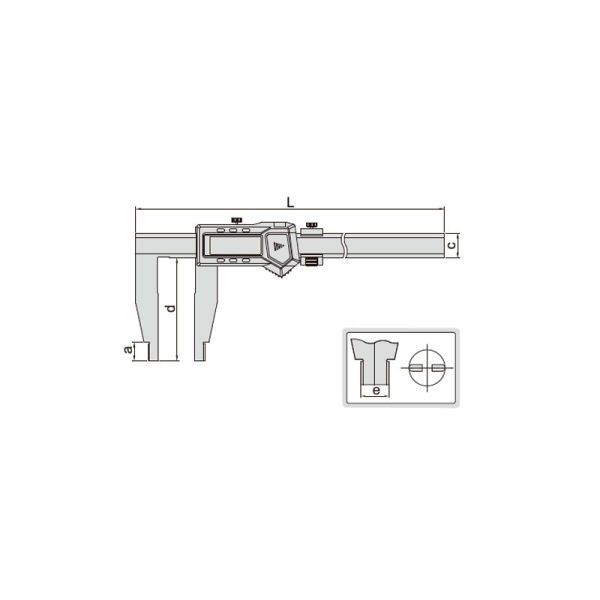 Insize 1106-1002 Tek Çeneli Dijital Kumpas 0-1000 mm