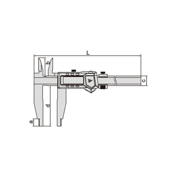 Insize 1136-601 Çift Çeneli Dijital Kumpas 0-600 mm