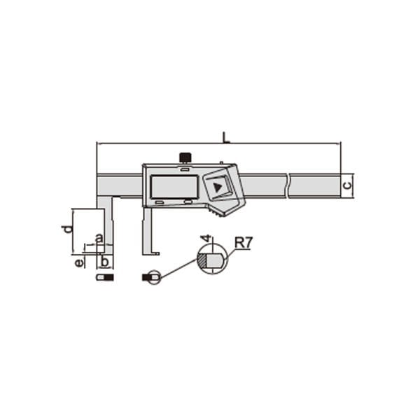 Insize 1120-150A Dijital İç Kanal Kumpas 22-150 mm