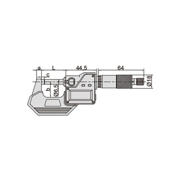 Insize 3108-100A IP65 Dijital Dış Çap Mikrometre 75-100 mm