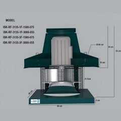 ISK-RF-3135-1F-1500-075 DÜŞÜK BASINÇLI ÇATI FANI