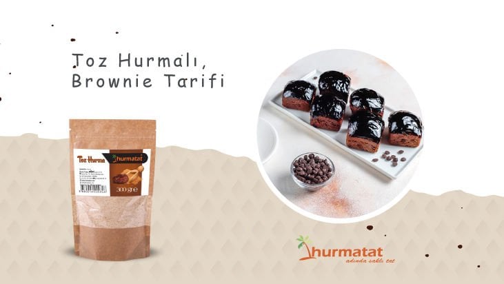 Toz Hurmalı Brownie Tarifi