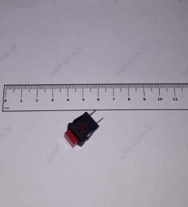Tecway Submarine Small Red Square Mini Button