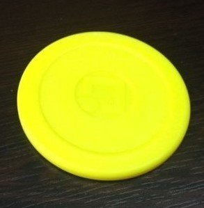Wik Airhockey Puck, Disk, 70mm, Yellow