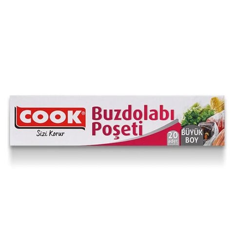 Cook Buzdolabı Poşeti Büyük Boy 30x45 cm 20'li