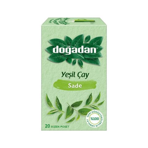 Doğadan Bitki Yeşil Çay Sade 20'li Paket