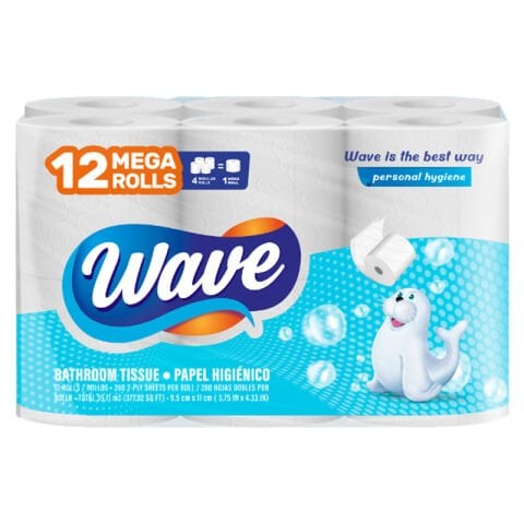 Wave 280 Yaprak 2 Katlı Tuvalet Kağıdı 12'li Paket