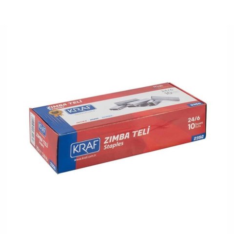 Kraf 235G Zımba Teli No: 24/6 Beyaz 1000'li Kutu