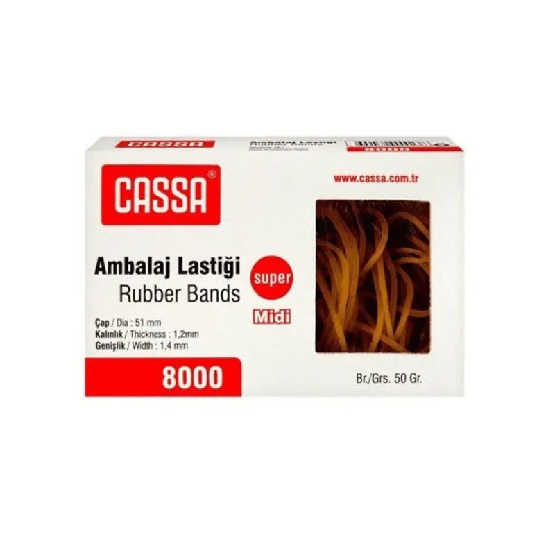 Cassa 8000 Ambalaj Lastiği %100 Kauçuk 50 Gr