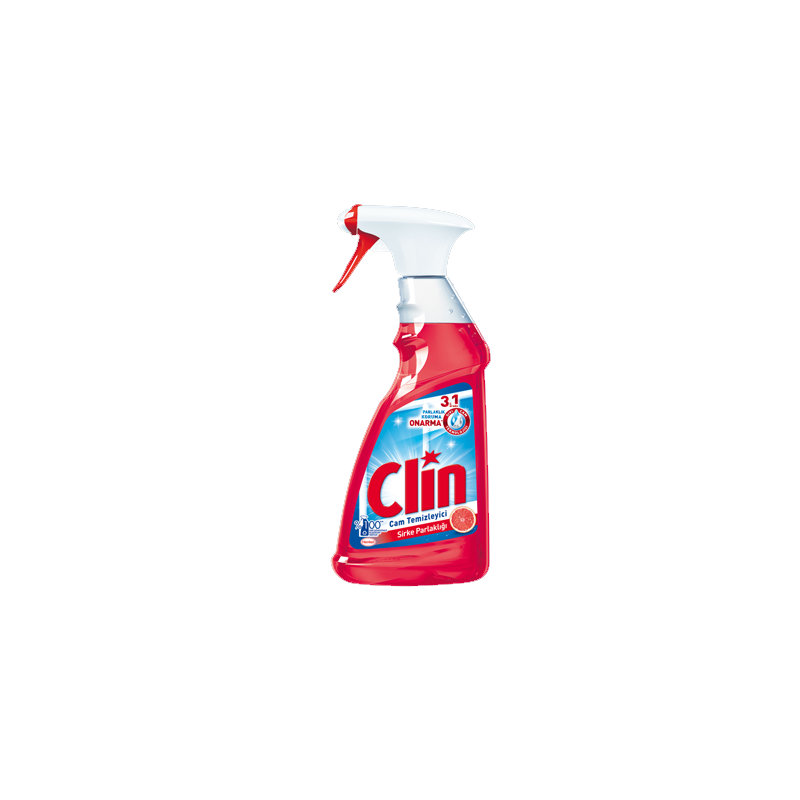 Clin Sirke Parlaklığı Cam Temizleyici Sprey 500 ml