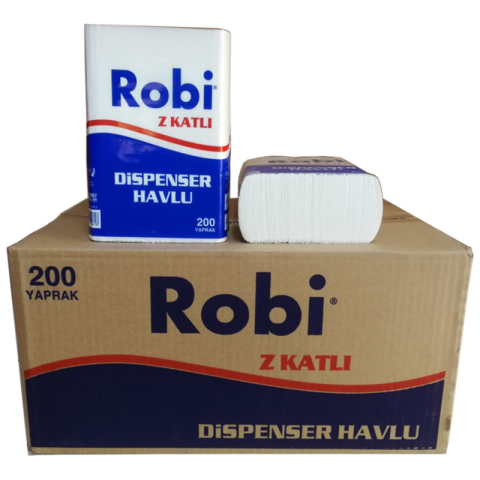 Robi Z Katlı Dispenser Havlu 200'lü 12 Paket