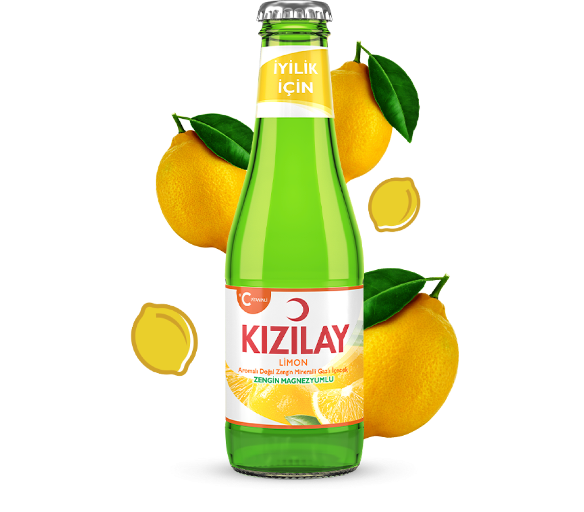 Kızılay Limon Aromalı Maden Suyu 200 ml 24'lü Paket