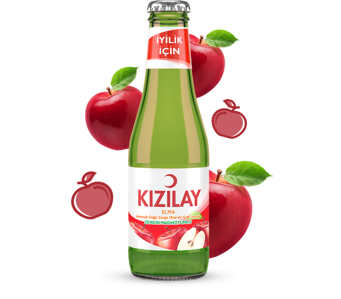 Kızılay Elma Aromalı Maden Suyu 200 ml 24'lü Paket