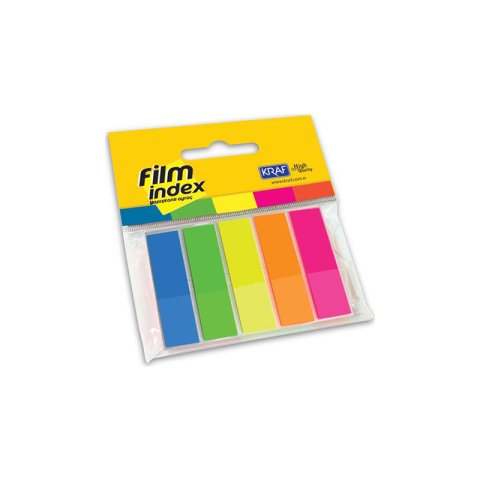 Kraf 1344 İndex Şerit Postit 13x44 mm 5 Renk x 25 Sayfa