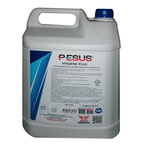 Pesus Hygien Plus Yüksek Alkali Klorlu Ve Köpüklü Hijyenik Tem. Mad. 5 Kg