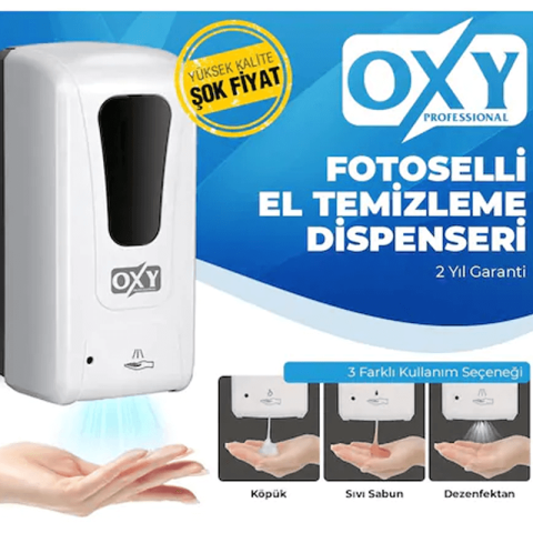 Oxy Profesyonel Fotoselli Sıvı Sabun Aparatı