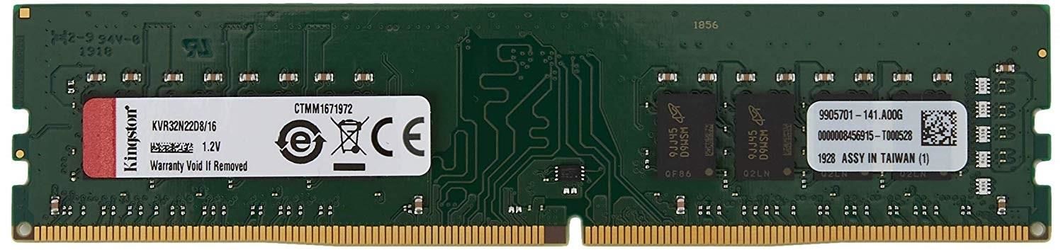 16 GB DDR4 3200MHz KINGSTON KVR32N22D8/16 PC