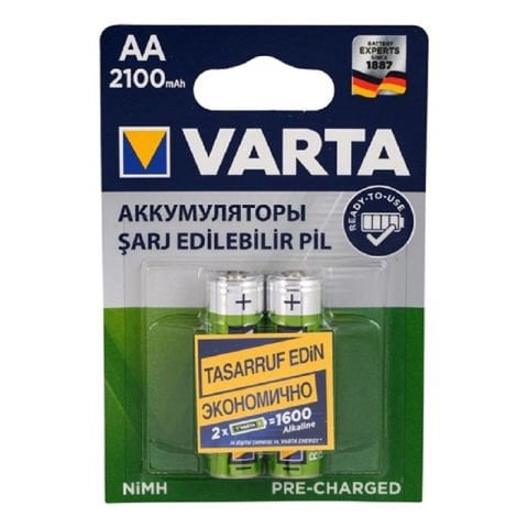 Varta Şarj Edilebilir AA Kalem Pil 2100 mAh 2'li Paket