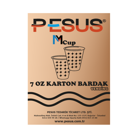 Pesus MyCup Karton Bardak 7 Oz 3000'li