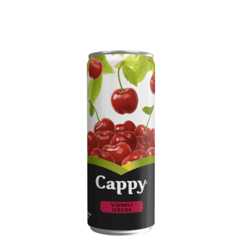 Cappy Meyve Suyu Vişne Teneke Kutu 330 ml 24 Lü Paket