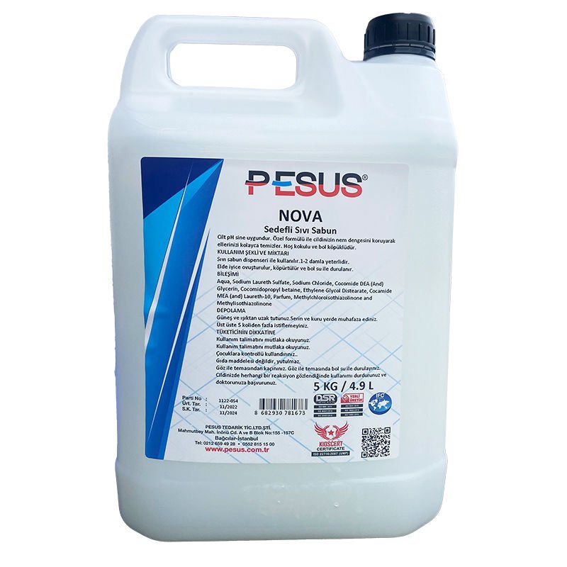 Pesus Nova White Sedefli Sıvı El Sabunu 5 Kg