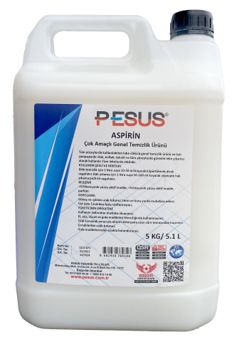 Pesus Aspirin Çok Amaçlı Genel Temizlik Maddesi 5 Kg