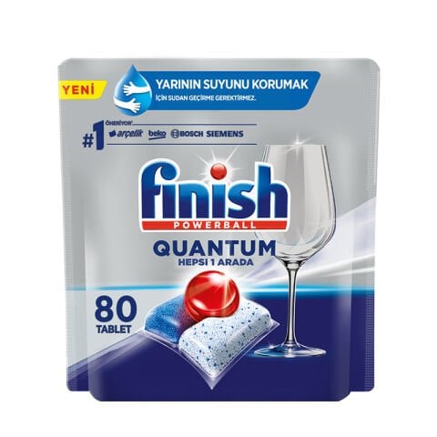 Finish Quantum 80 Kapsül Bulaşık Makinesi Deterjanı Tableti