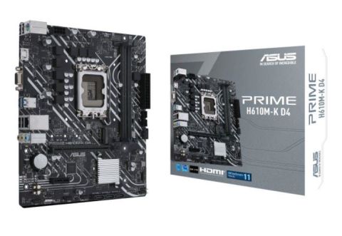 ASUS PRIME H610M-K D4 DDR4 3200MHZ 1XVGA 1XHDMI 1XM.2 USB 3.2 MATX 1700P