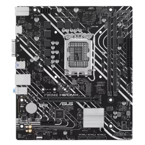 ASUS PRIME H610M-K DDR5 5600MHZ 1XVGA 1XHDMI 1XM.2 USB 3.2 MATX 1700P (13. VE 12.NESİL İŞLEMCİ UYUMLU)