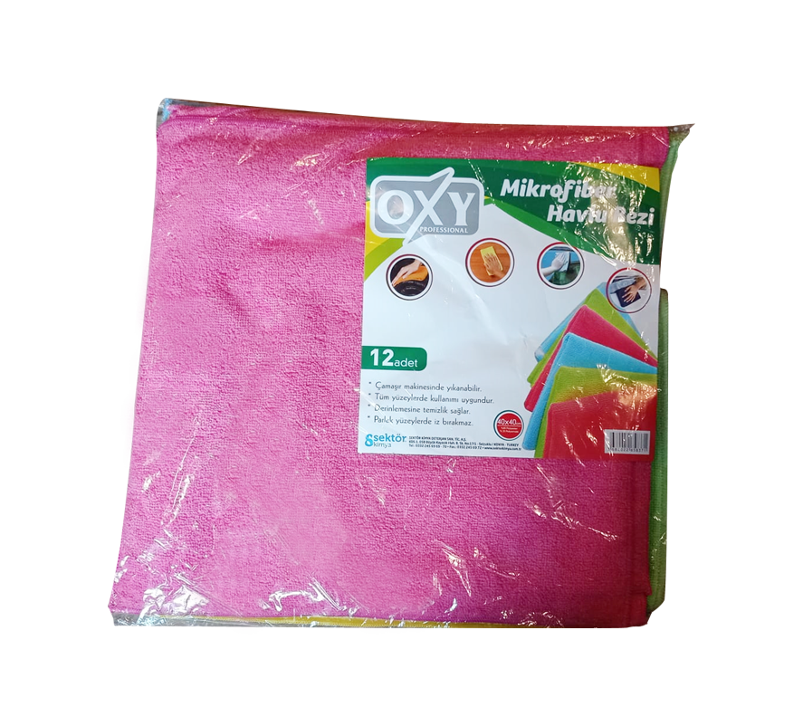 Oxy Microfiber Temizlik Bezi 40 x 40 Cm