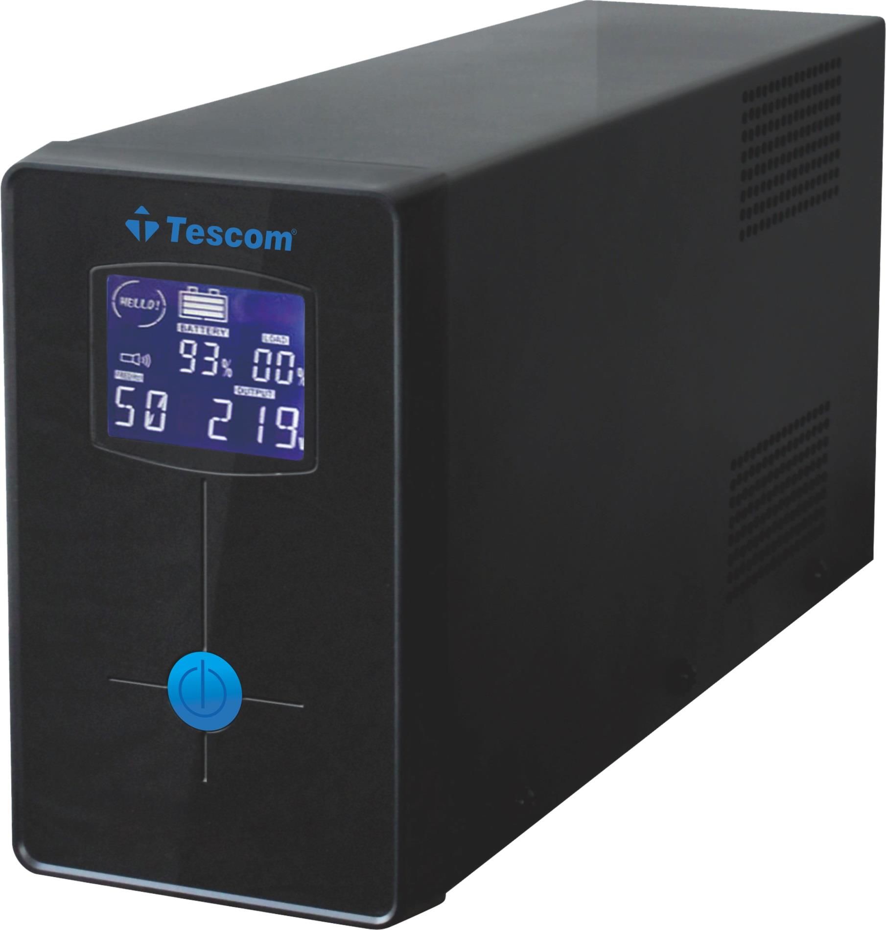 TESCOM LEO+ 2200VA 1F/1F (2X9AH) LCD LINE INT. UPS 4/8DK