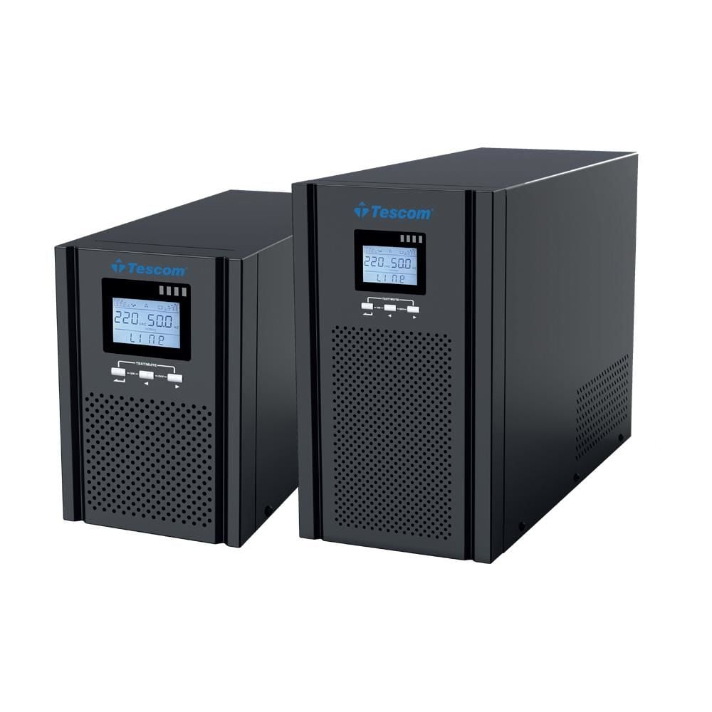 TESCOM TEOS+ 1KVA 1F/1F (2X7AH) LCD ONLINE UPS 4/8DK