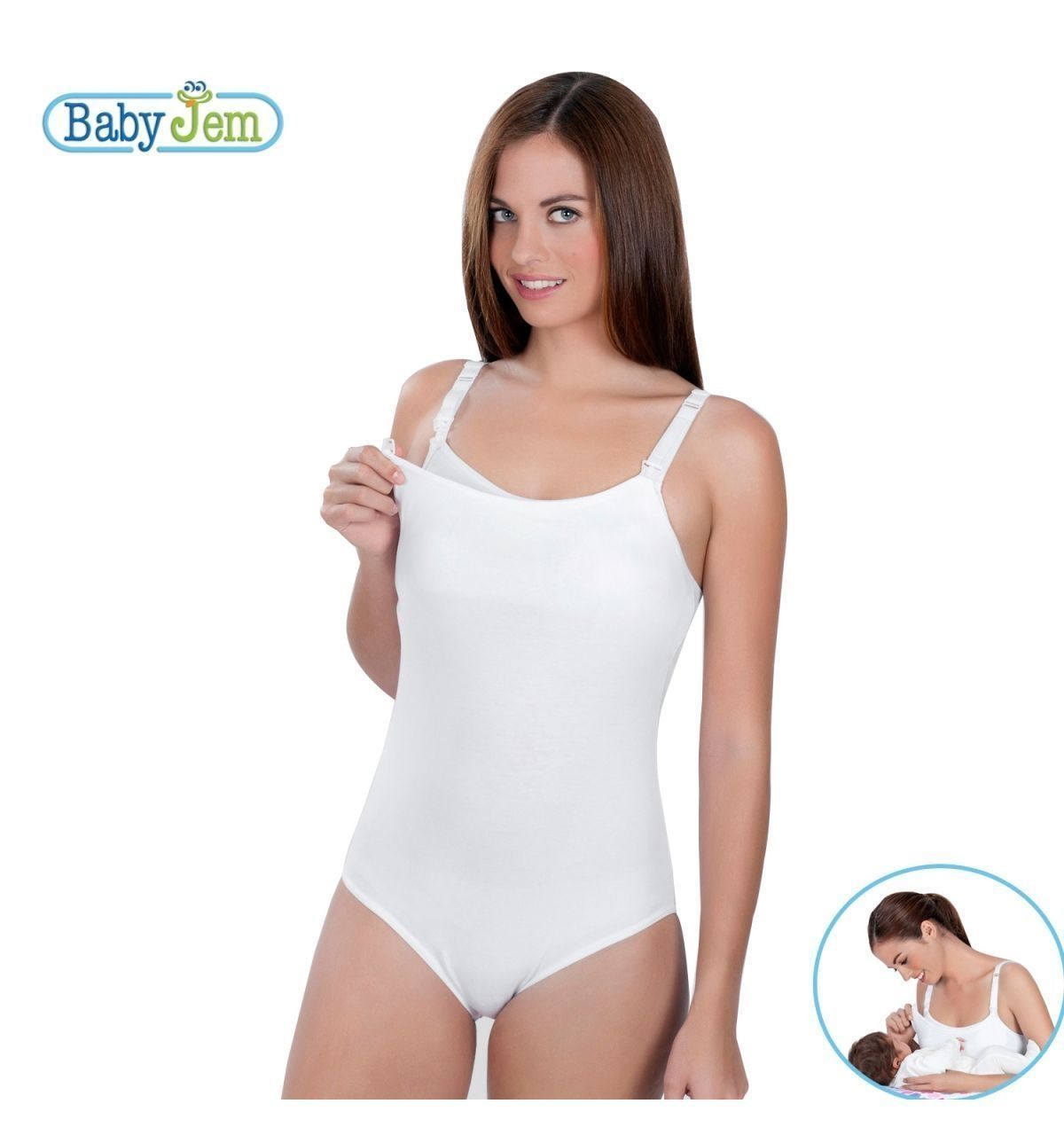 Babyjem Emzirme Badisi 100 Beden Beyaz